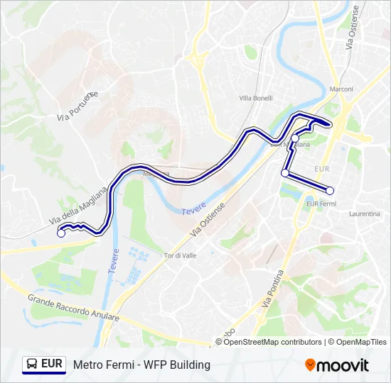 EUR Bus Line Map