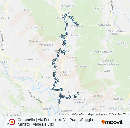 COTRAL Bus Line Map