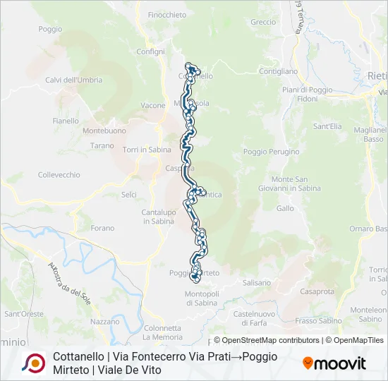 COTRAL Bus Line Map
