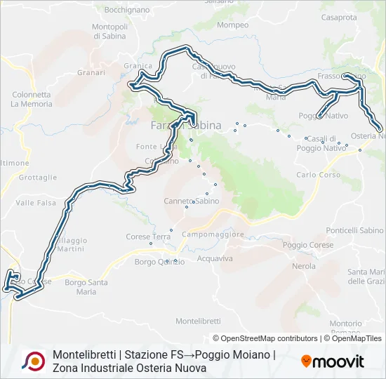 COTRAL Bus Line Map