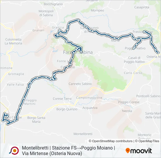 COTRAL Bus Line Map