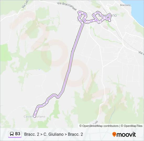 B3 Bus Line Map