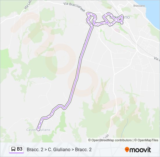 B3 bus Line Map