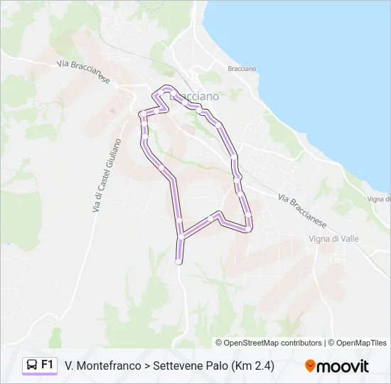 F1 Bus Line Map