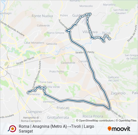 COTRAL bus Line Map