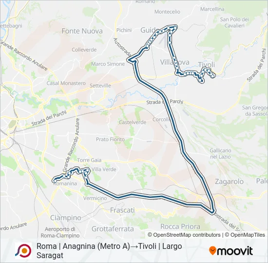 COTRAL Bus Line Map