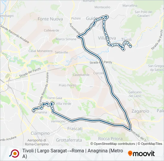 COTRAL Bus Line Map