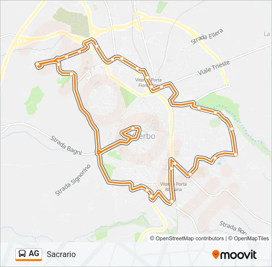 AG Bus Line Map