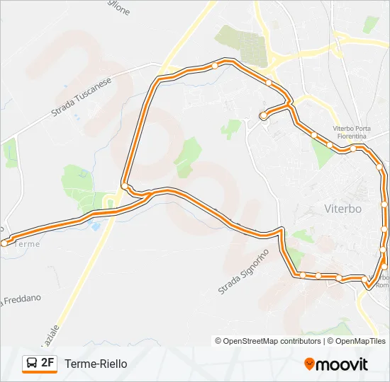 2F Bus Line Map