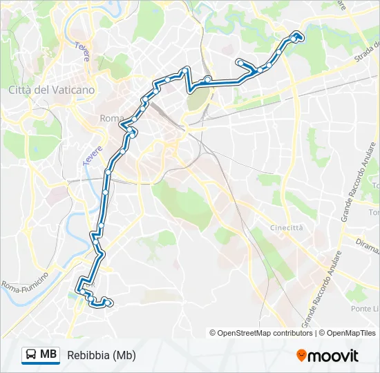 MB Bus Line Map