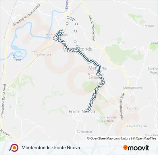 COTRAL Bus Line Map