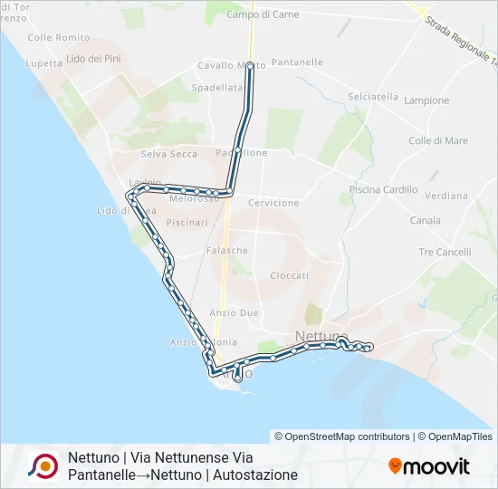 COTRAL Bus Line Map