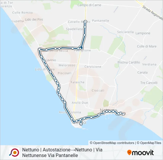 COTRAL Bus Line Map