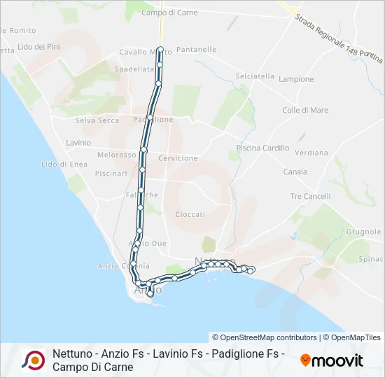 COTRAL Bus Line Map