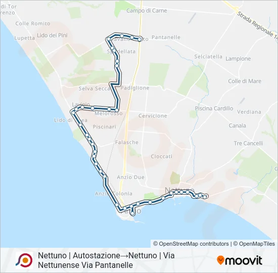 COTRAL Bus Line Map