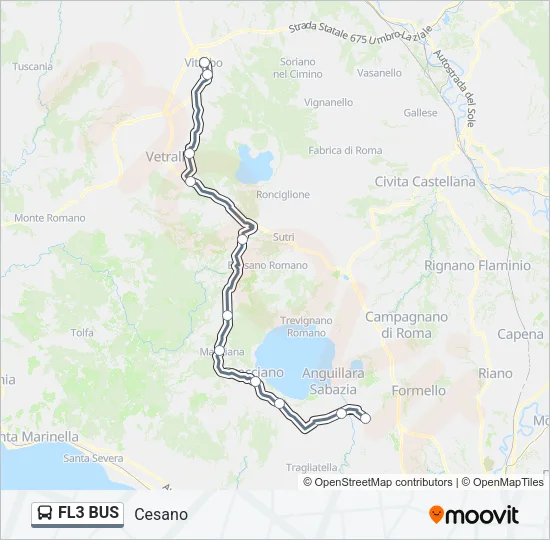 FL3 BUS Bus Line Map