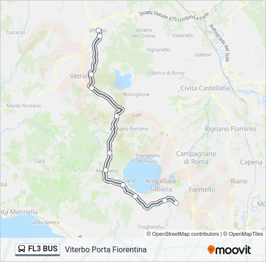 FL3 BUS Bus Line Map