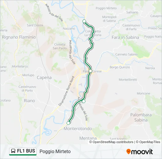 FL1 BUS Bus Line Map