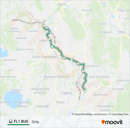 FL1 BUS Bus Line Map