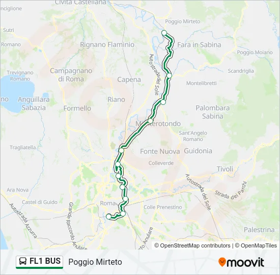 FL1 BUS Bus Line Map