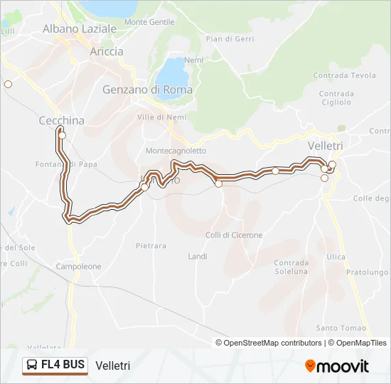 FL4 BUS Bus Line Map