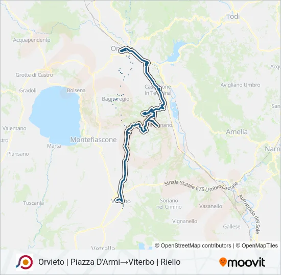 COTRAL Bus Line Map