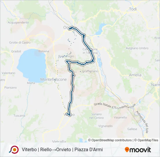 COTRAL Bus Line Map