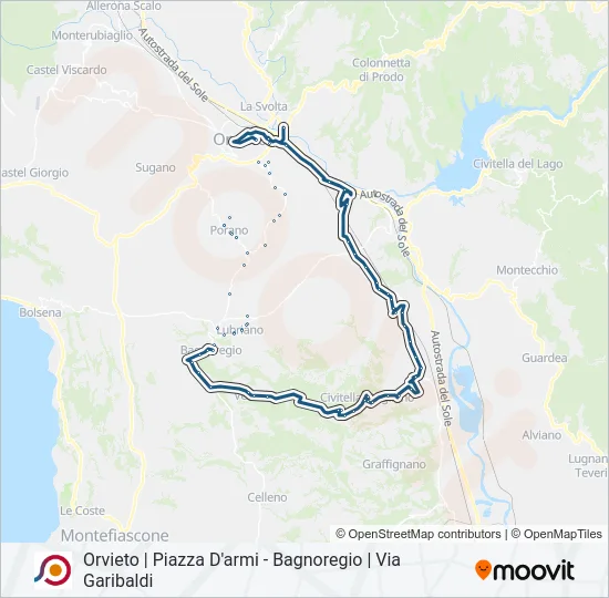 COTRAL Bus Line Map