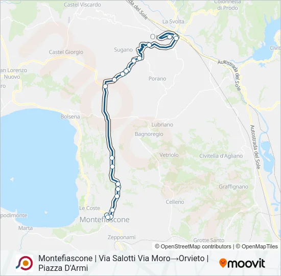 COTRAL Bus Line Map