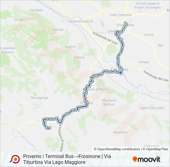 COTRAL Bus Line Map