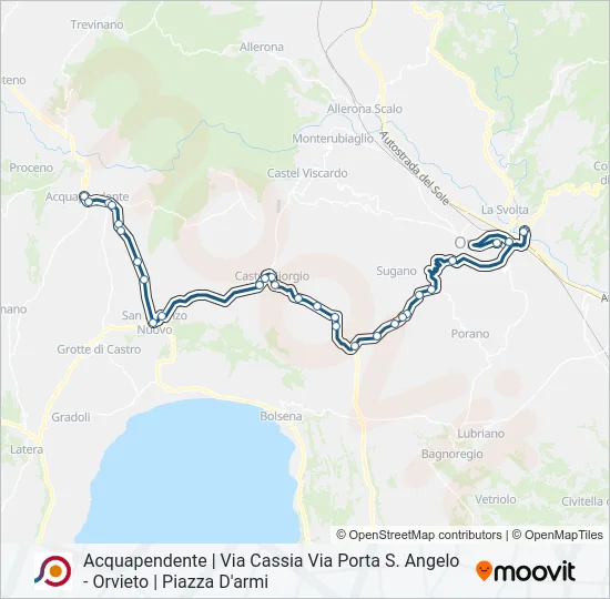 COTRAL Bus Line Map