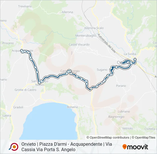 COTRAL Bus Line Map