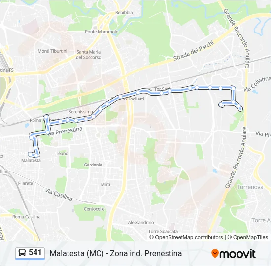 541  Line Map