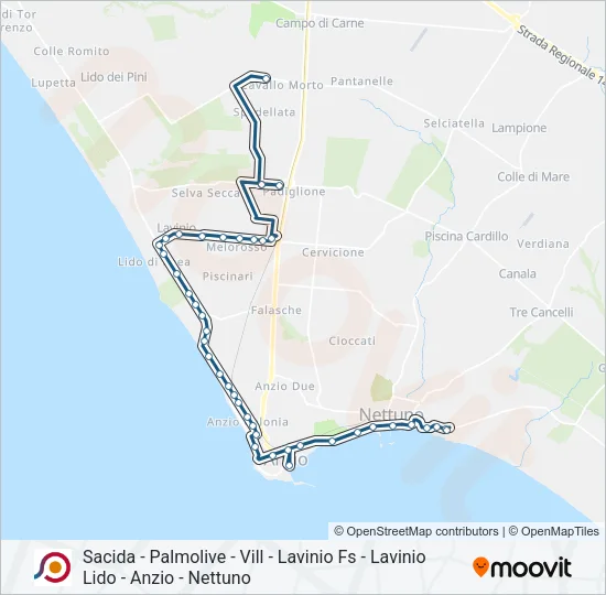 COTRAL Bus Line Map