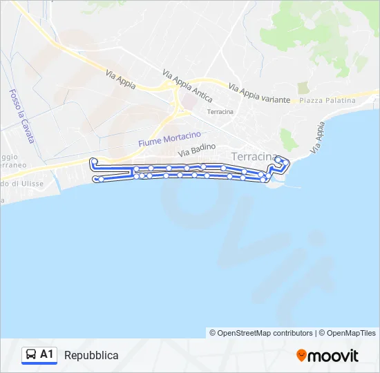 A1 Bus Line Map