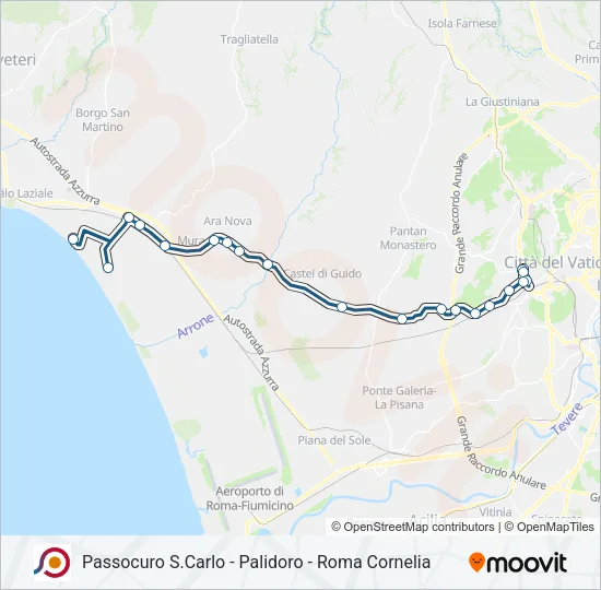 COTRAL Bus Line Map