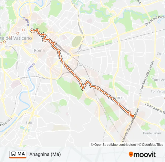 MA Bus Line Map