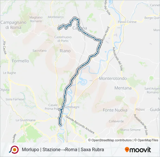 COTRAL Bus Line Map