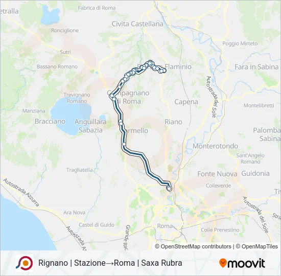 COTRAL Bus Line Map
