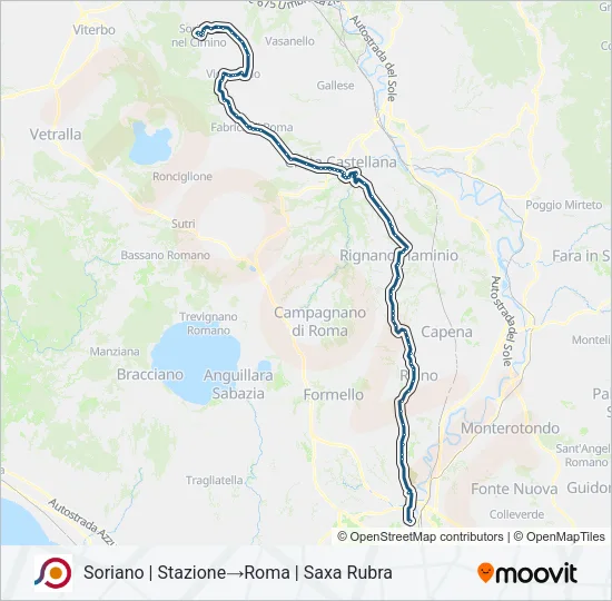 COTRAL Bus Line Map