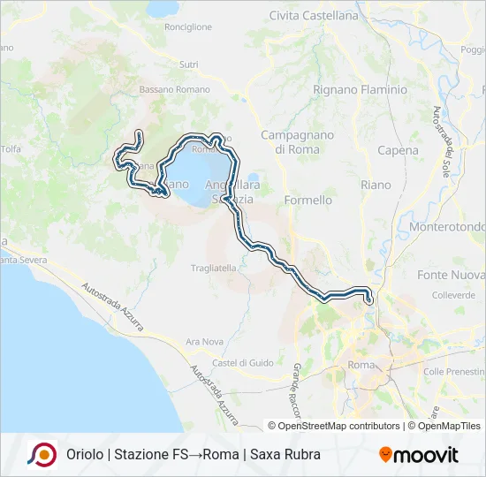 COTRAL Bus Line Map
