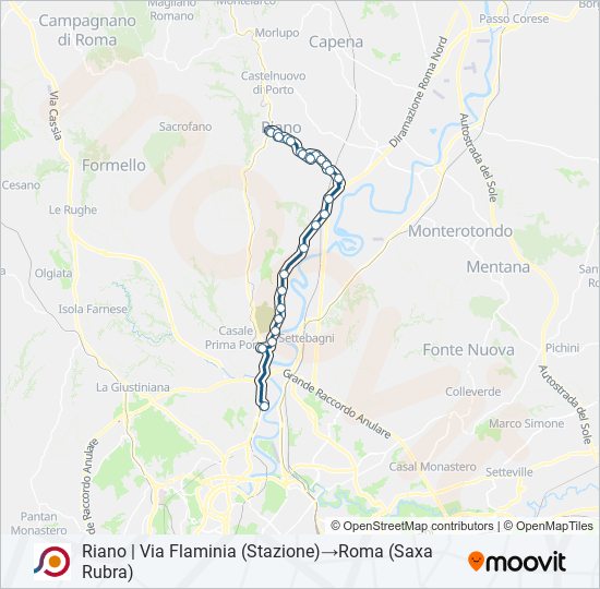 COTRAL bus Line Map