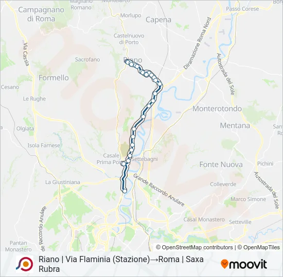 COTRAL Bus Line Map