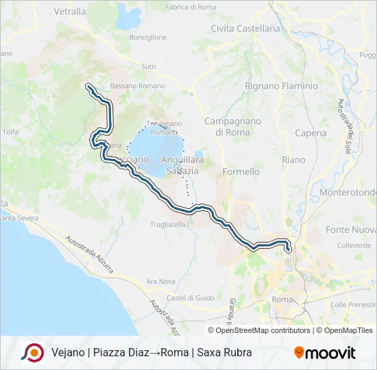 COTRAL Bus Line Map