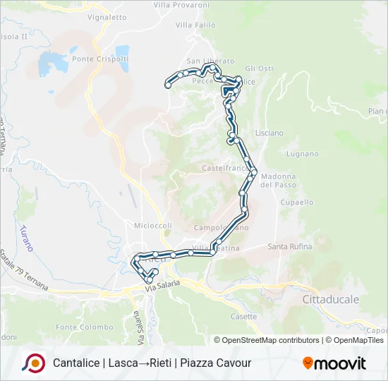 COTRAL Bus Line Map