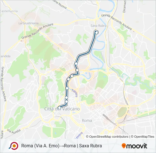 COTRAL Bus Line Map