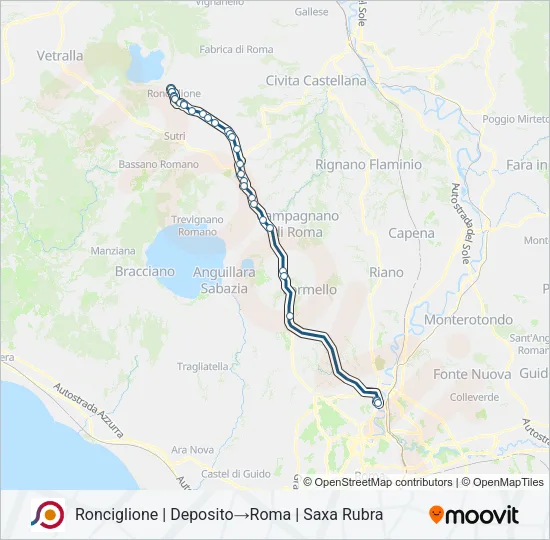 COTRAL Bus Line Map