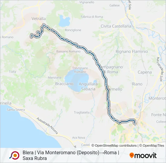 COTRAL Bus Line Map