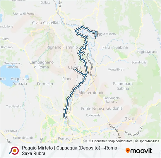 COTRAL Bus Line Map
