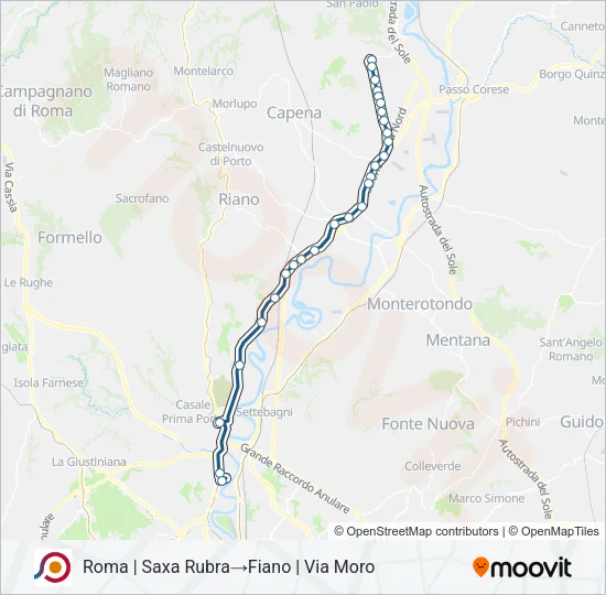 COTRAL Bus Line Map